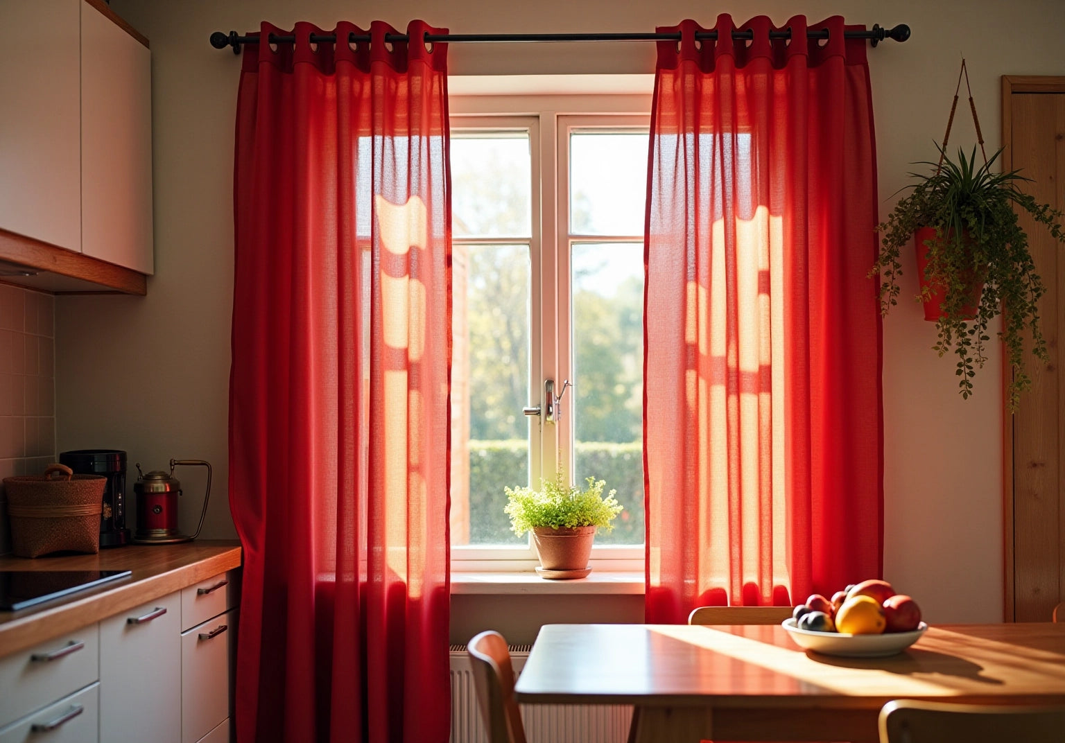5 Steps to Choose Red Kitchen Curtains for Your Home