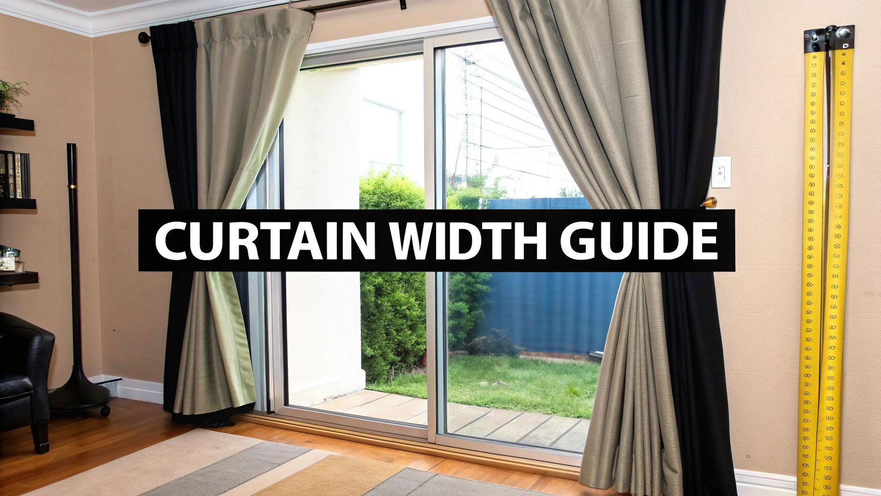 A Designer's Guide to Curtain Width for Sliding Glass Doors