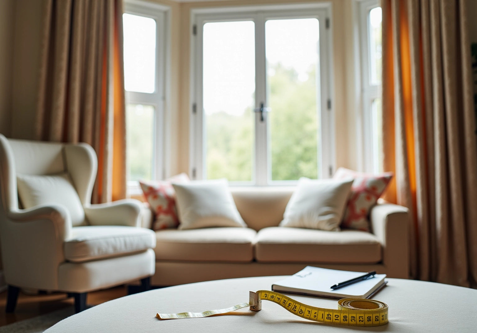 4 Steps to Perfectly Hang Bay Window Curtains