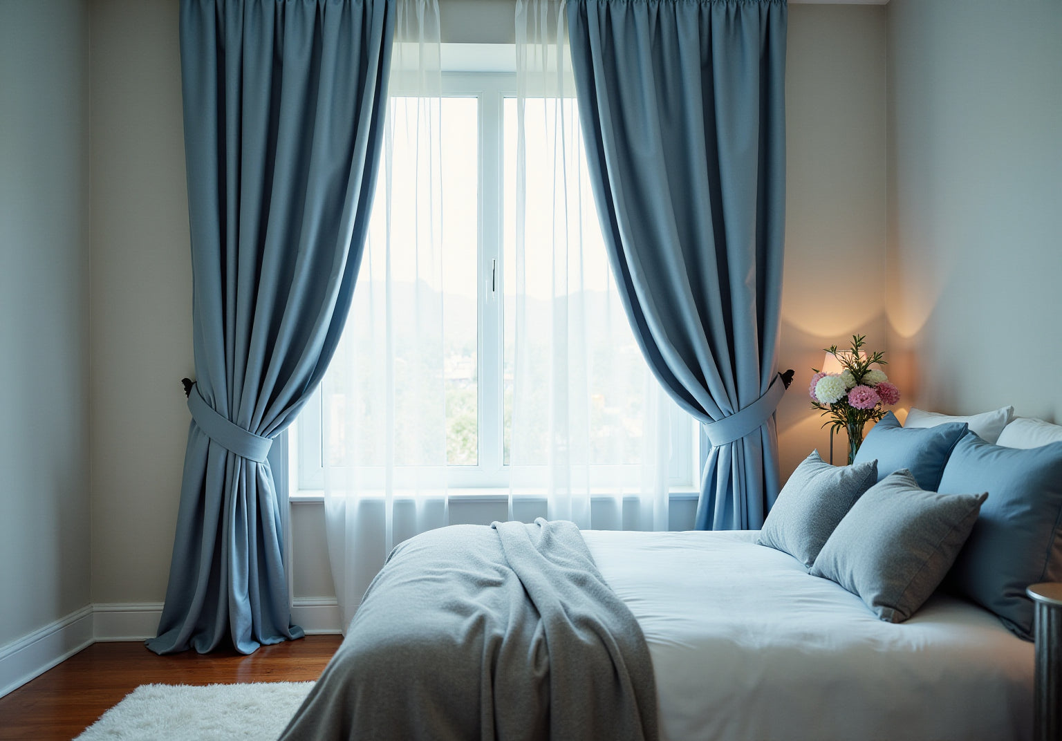 4 Steps to Choose Blue and Grey Bedroom Curtains