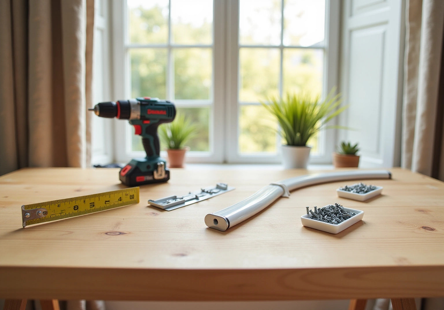 4 Steps to Install a Bay Window Curtain Track Effectively