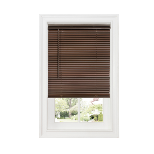 1" Room Darkening Mini Blind - Mahogany - 48x64