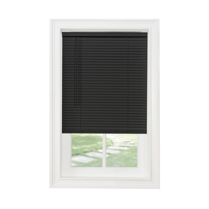 1" Light Filtering Mini Blind - Black - 34x64