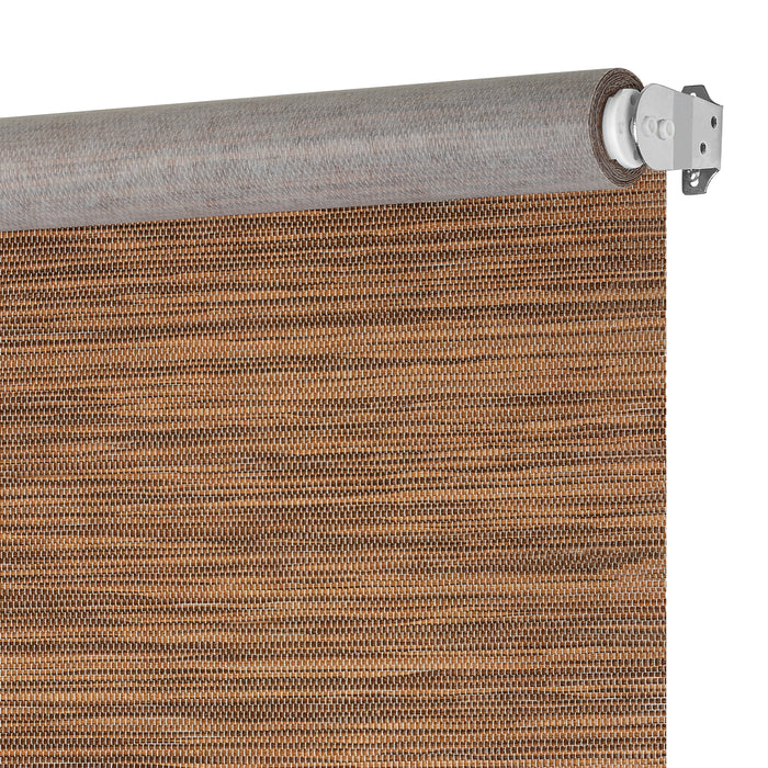 Cords Free Privacy Jute Shade in Cocoa - Wide Width Range - 29x72