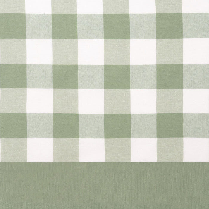 Hunter Rod Pocket Window Curtain Valance - 52 Inches x 14 Inches, Soft Chenille Fabric - Apple Green
