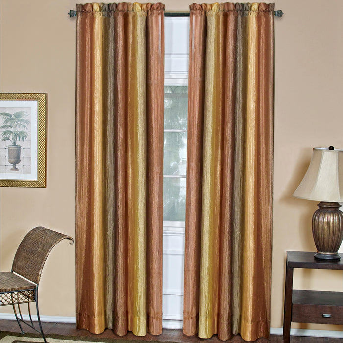 Ombre Window Curtain Panel for Household Textiles - Soft and Comfortable Polyester Material - Autumn - 50x84