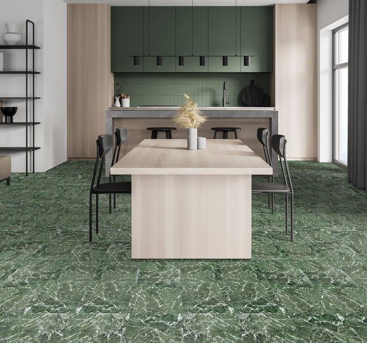 Nexus Style 12x12 Self Adhesive Vinyl Floor Tile - Cover 20 sqft, Easy DIY Peel 'N' Stick Installation, 1-Year Limited Warranty - Forest Marble