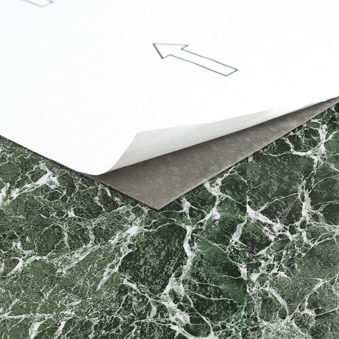 Nexus Style 12x12 Self Adhesive Vinyl Floor Tile - Cover 20 sqft, Easy DIY Peel 'N' Stick Installation, 1-Year Limited Warranty - Forest Marble
