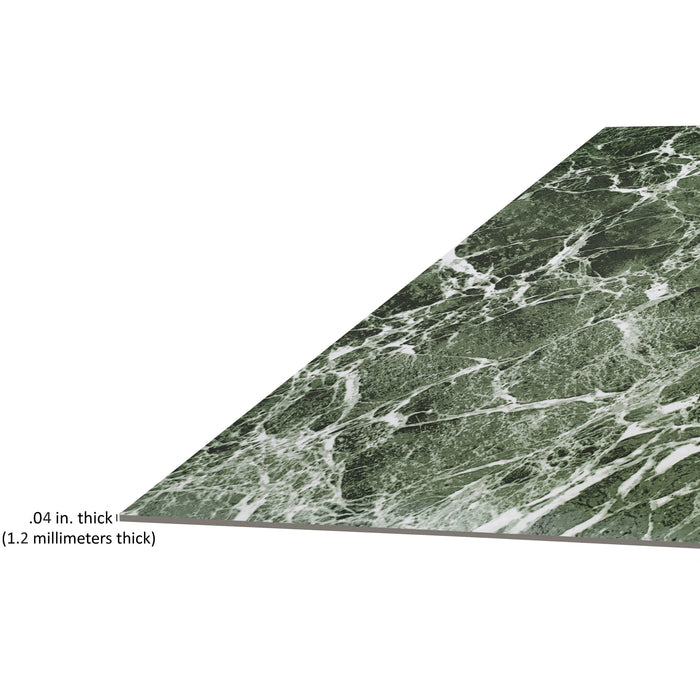 Nexus Style 12x12 Self Adhesive Vinyl Floor Tile - Cover 20 sqft, Easy DIY Peel 'N' Stick Installation, 1-Year Limited Warranty - Forest Marble