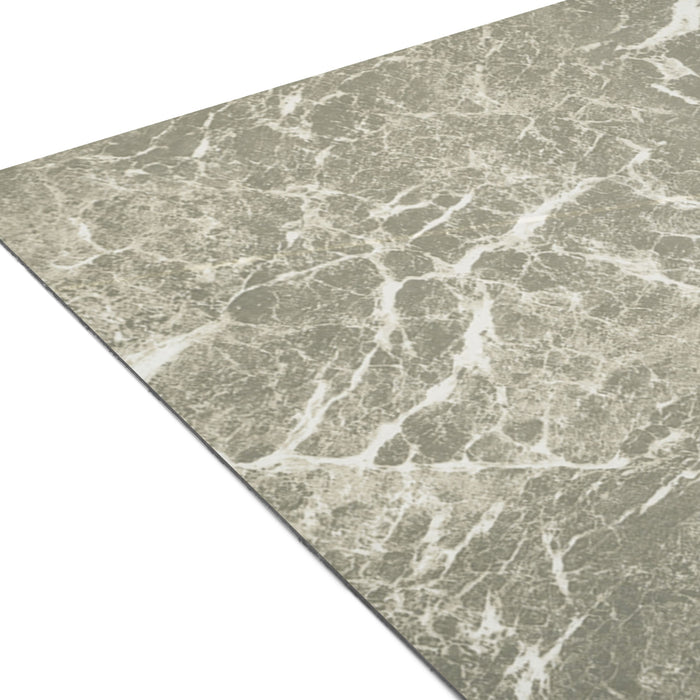 Nexus Style 12x12 Self Adhesive Vinyl Floor Tile - Cover 20 sqft, Easy DIY Peel 'N' Stick Installation, 1-Year Limited Warranty - Grey Marble