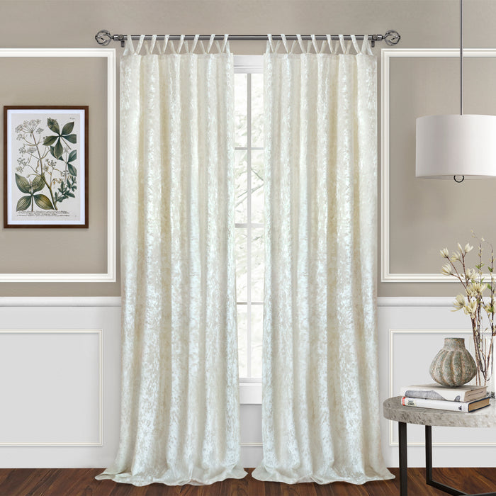 Criss-Cross Window Curtain Panel by kana - Harper Style, 50 Inch Wide, Light-Filtering Polyester, Machine Washable