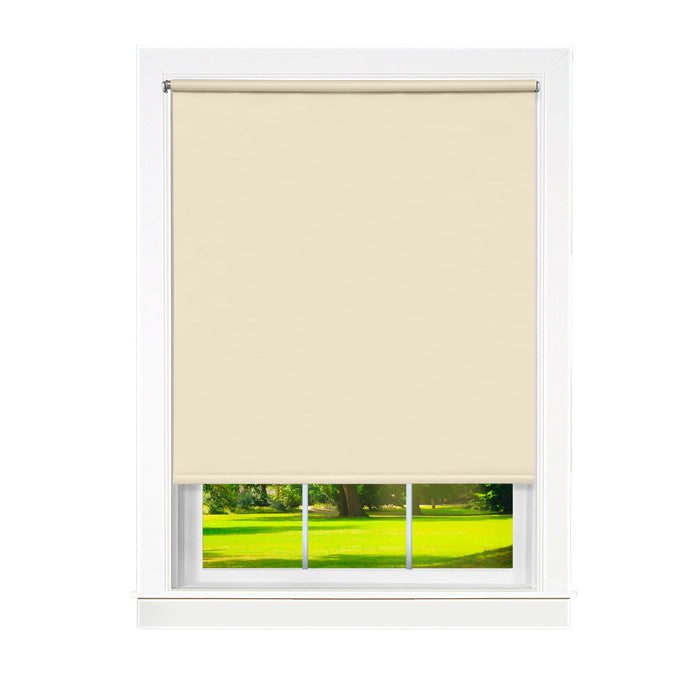 Cords Free Tear Down Room Darkening Window Shade - Customizable Width and Cordless Lift - Ivory - 37x72