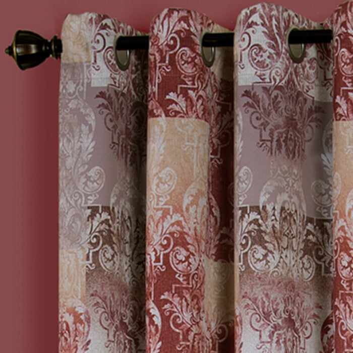 Vogue Grommet Window Curtain Panel - Room Darkening, Energy Efficient, Enhances Privacy - Marsala - 50x63
