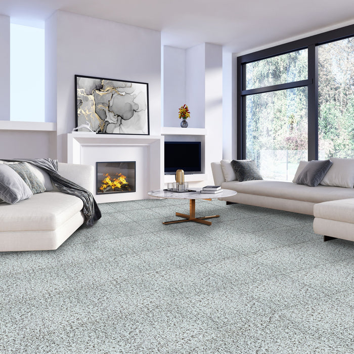 Nexus Style 12x12 Self Adhesive Vinyl Floor Tile - Cover 20 sqft, Easy DIY Peel 'N' Stick Installation, 1-Year Limited Warranty - Mineral Speckle