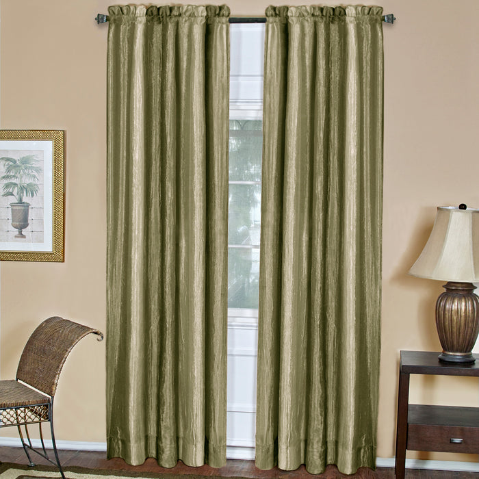 Ombre Window Curtain Panel for Household Textiles - Soft and Comfortable Polyester Material - Sage - 50x84