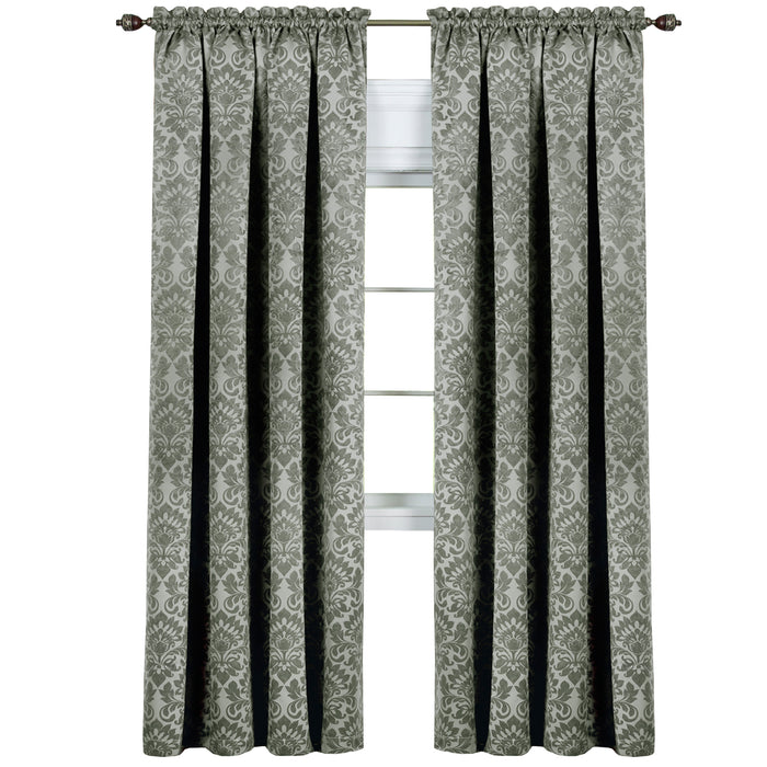 Sutton Window Curtain Panel for Household Textiles - Soft and Comfortable Polyester Material - Sage - 52x84