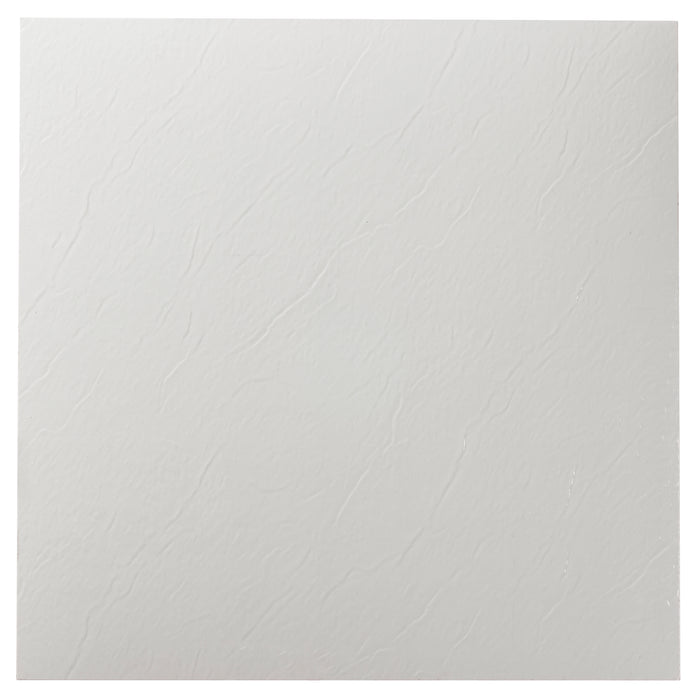 Sterling 12x12 Self Adhesive Vinyl Floor Tile - 20 Tiles, 1-Year Warranty - White