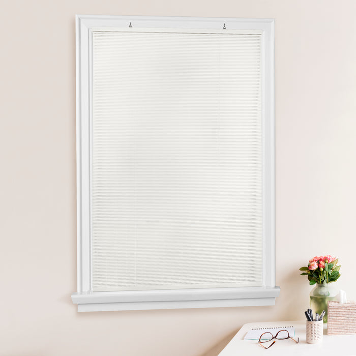 Cordless Solstice Vinyl Roll-Up Blind, Easy to Install for Indoor or Outdoor Use - White - 60x72