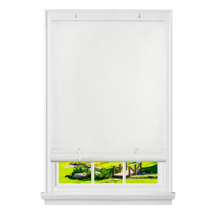 Cordless Solstice Vinyl Roll-Up Blind, Easy to Install for Indoor or Outdoor Use - White - 60x72