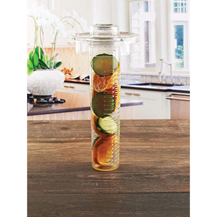 Large Fruit Infuser Water Pitcher (2.9 Quart / 93 Oz) – Shatterproof Acrylic – BPA Free