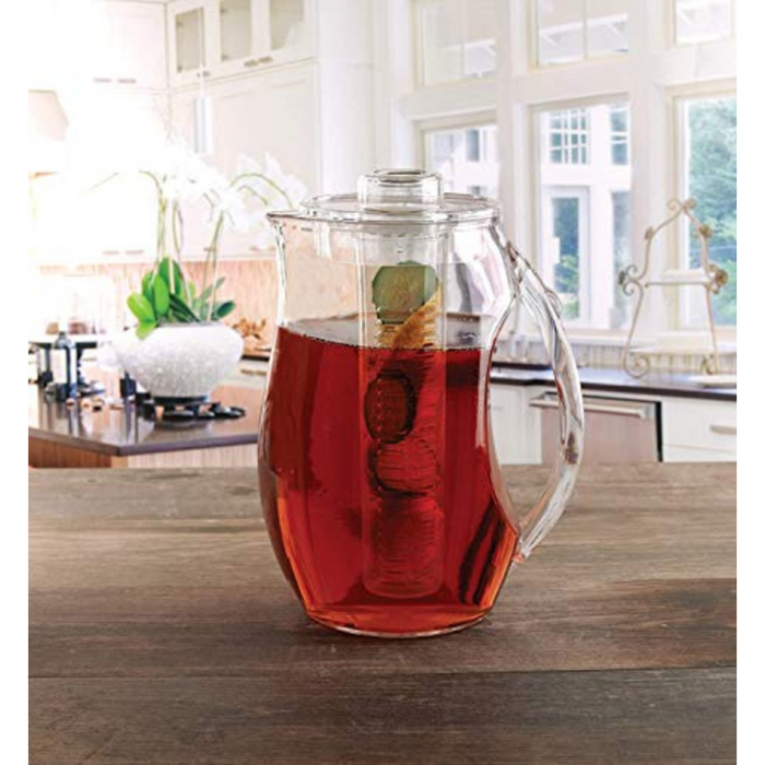 Large Fruit Infuser Water Pitcher (2.9 Quart / 93 Oz) – Shatterproof Acrylic – BPA Free