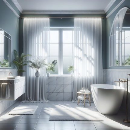 Expert Advice on Choosing the Ideal Bathroom Window Curtains