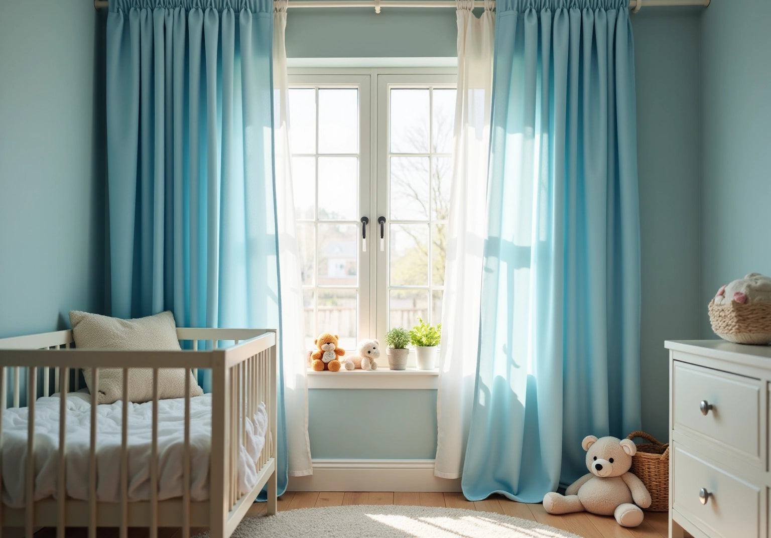 7 Stylish Blue Curtains for Nursery Decor and Light Control