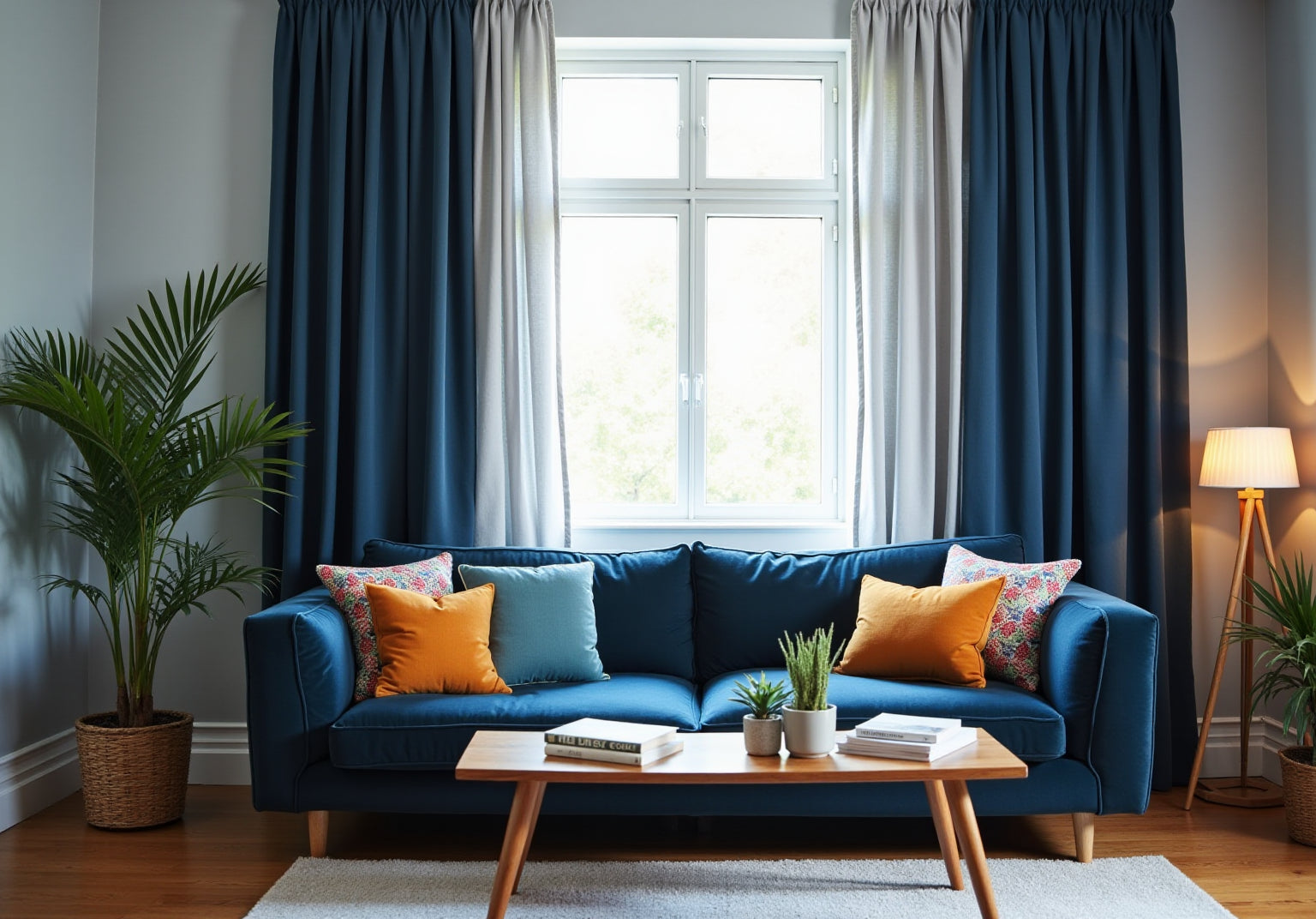 Master Dark Blue and Gray Curtains for Stunning Home Decor