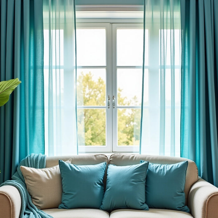 4 Steps to Perfectly Style Your Blue and Green Curtains