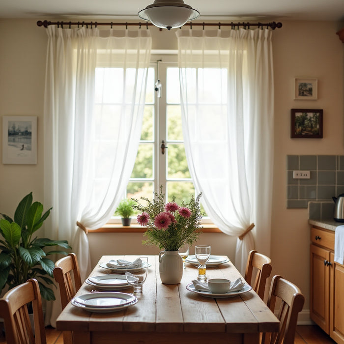 10 Reasons to Choose Sheer White Cafe Curtains for Your Kitchen