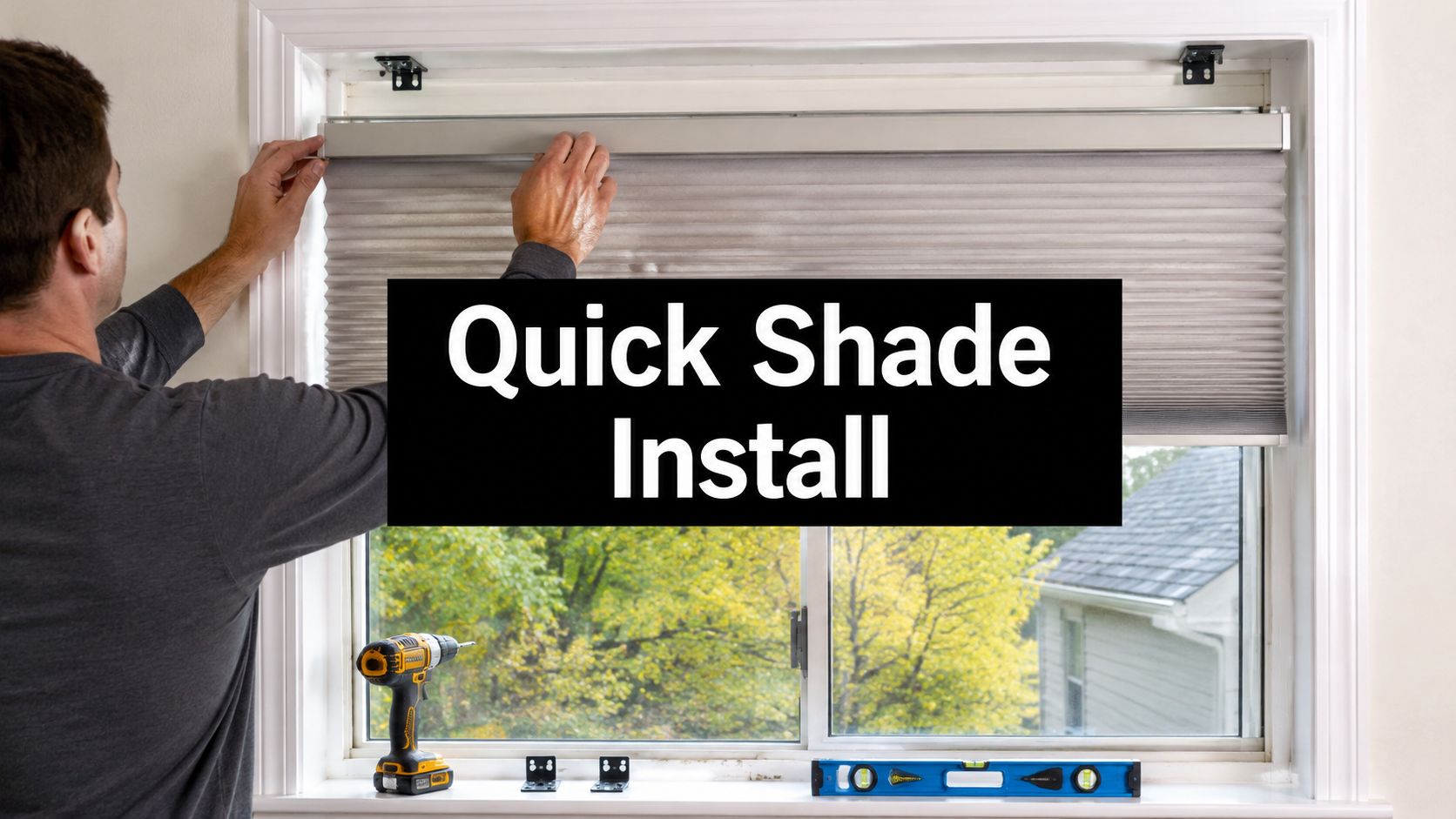 Cordless Cellular Shades Installation in Under an Hour