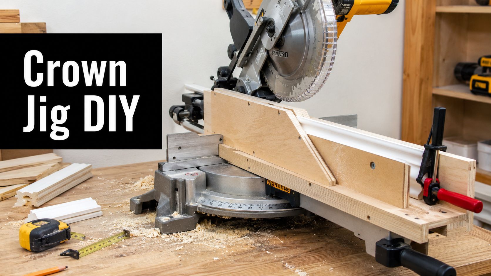 Crown Molding Jig for Miter Saws DIY Guide and Setup Tips