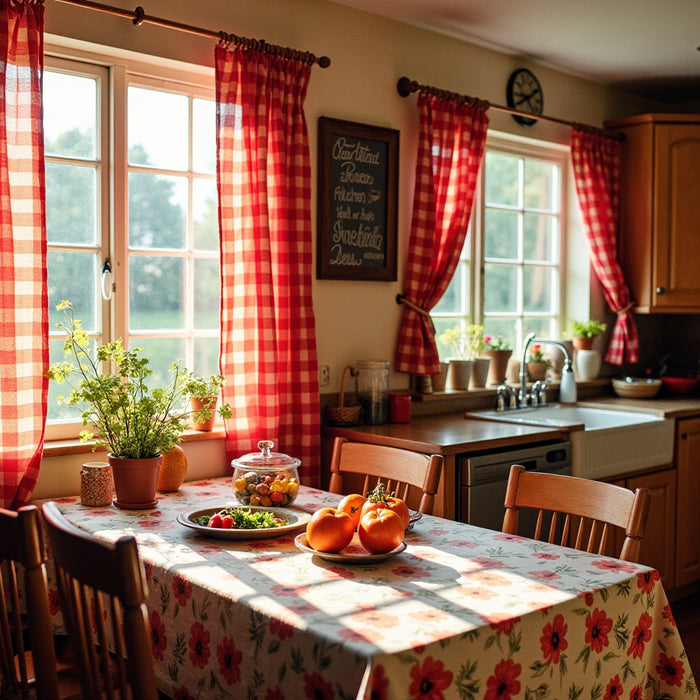 7 Red Checked Curtains Kitchen Ideas for a Cozy Look