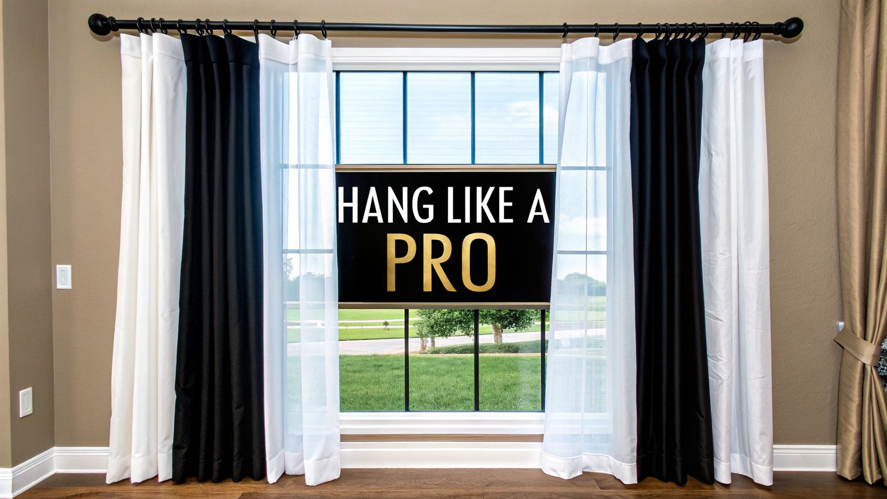 How to Hang Sheer Curtains with Drapes for a Designer Look