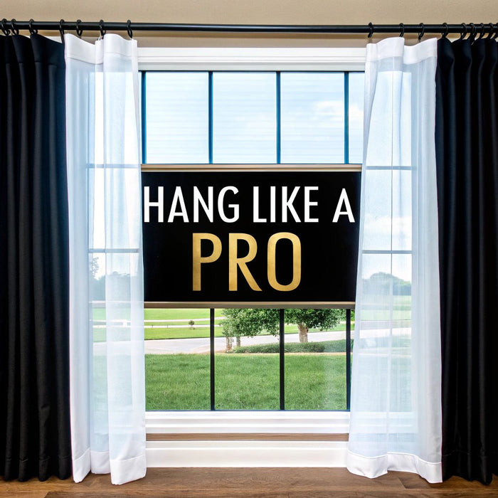 How to Hang Sheer Curtains with Drapes for a Designer Look