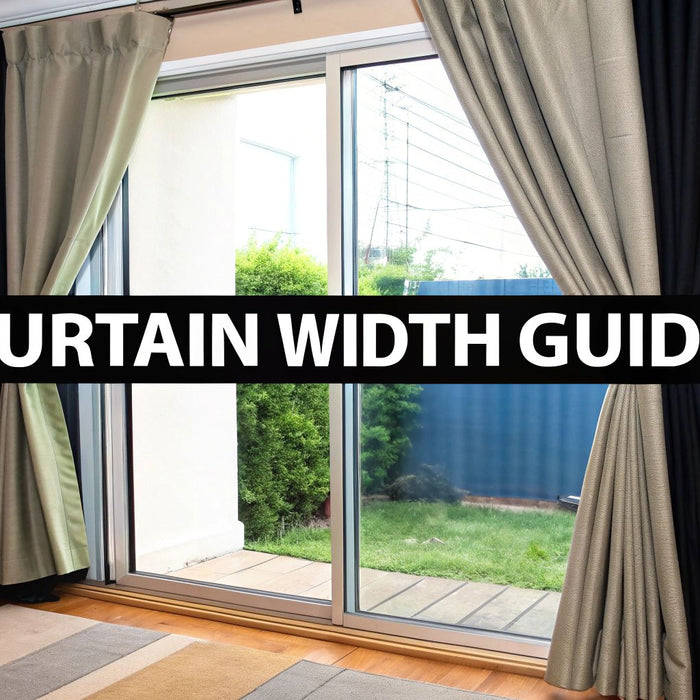 A Designer's Guide to Curtain Width for Sliding Glass Doors