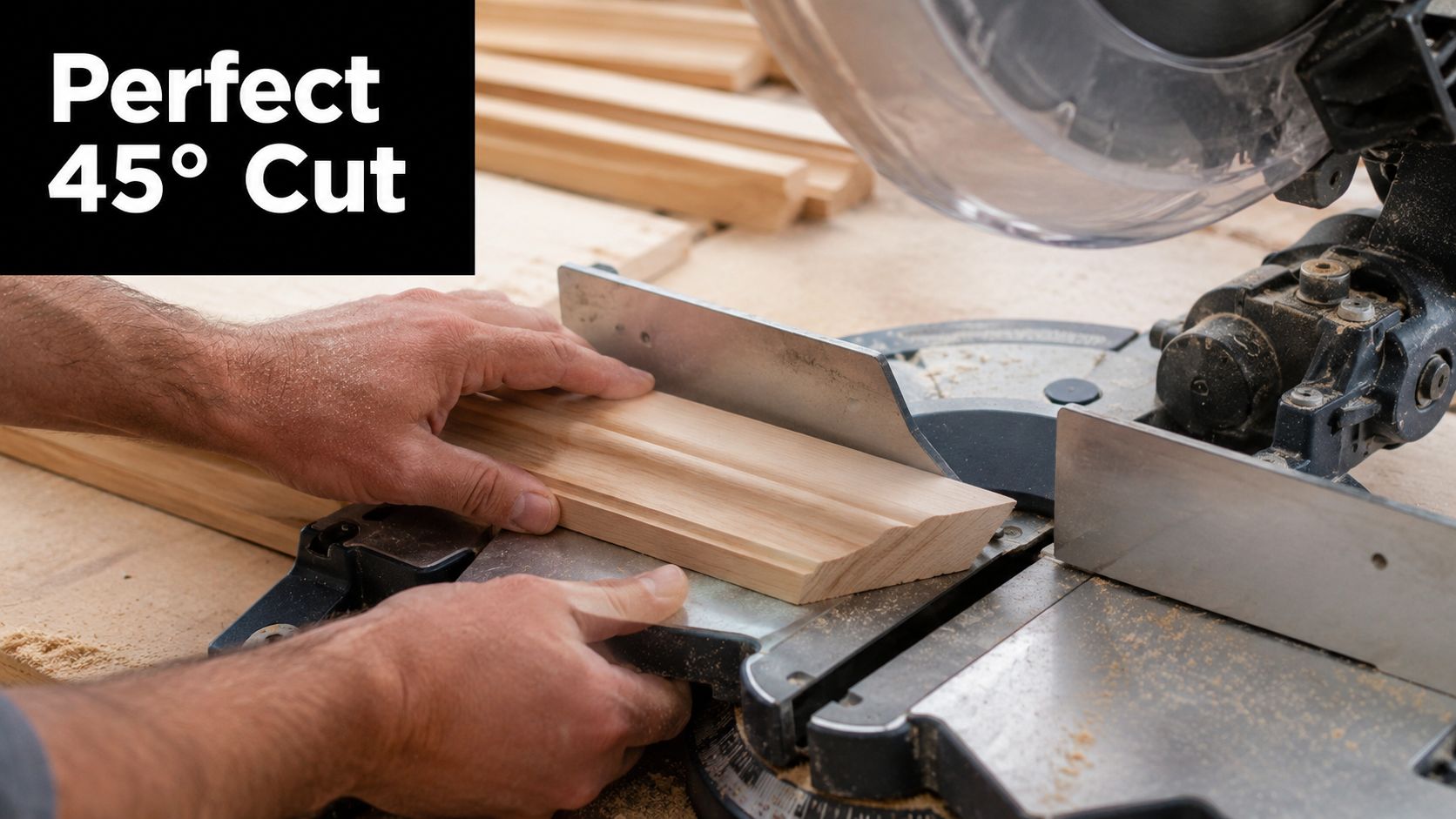 How to Cut 45 Degree Angle Molding Without Gaps