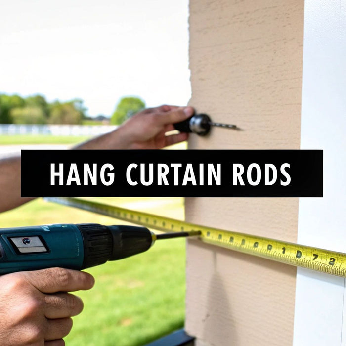 How to Hang Curtain Rods in Drywall Like a Pro