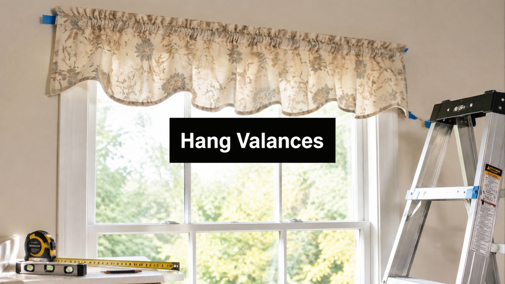 How to Hang Valances for a Polished, Custom Look