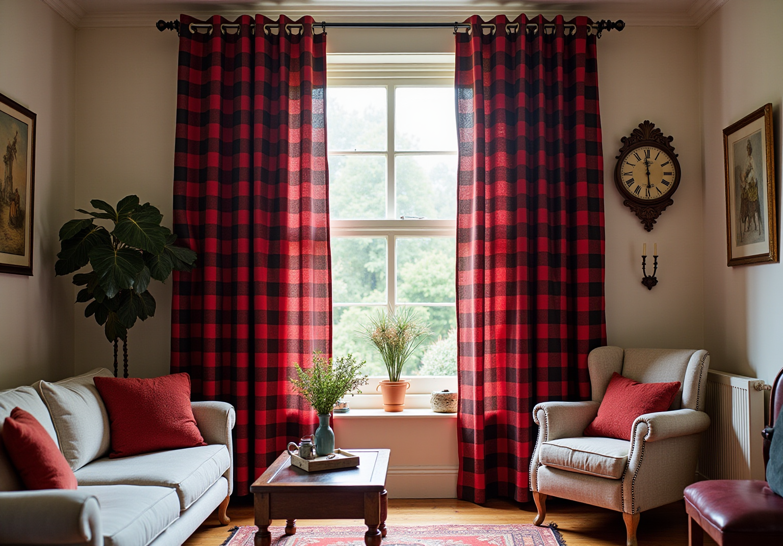 10 Ways to Use Red and Black Checkered Curtains in Your Home