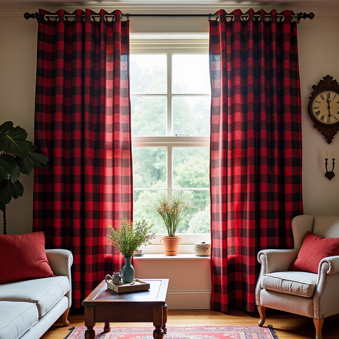 10 Ways to Use Red and Black Checkered Curtains in Your Home
