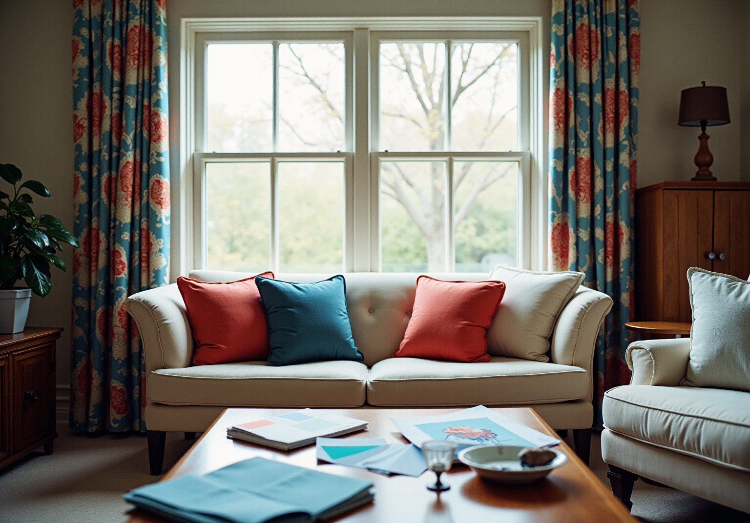 Choose the Perfect Blue and Red Floral Curtains for Your Home