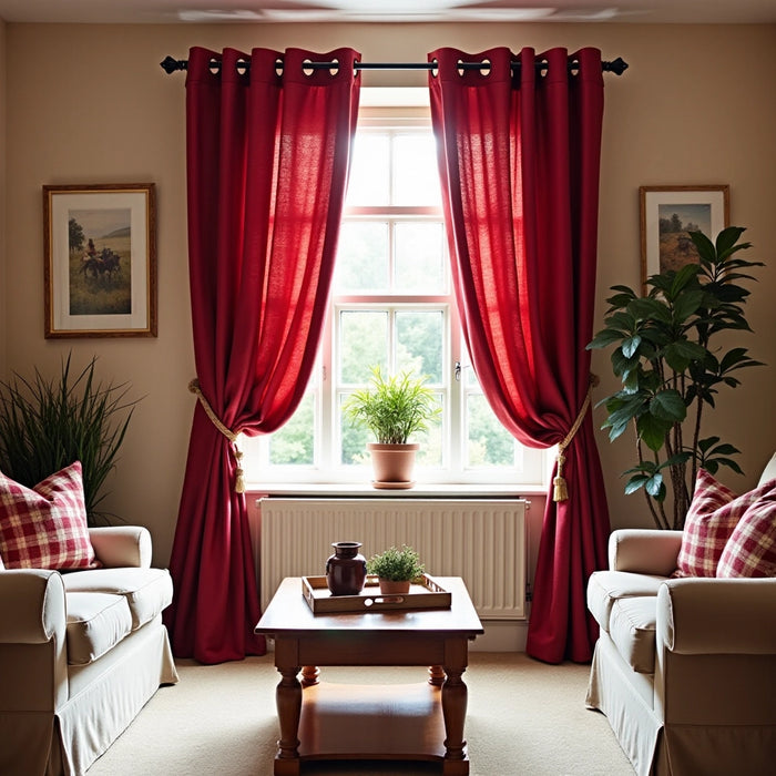 4 Steps to Choose the Perfect Red Color Curtains for Your Home
