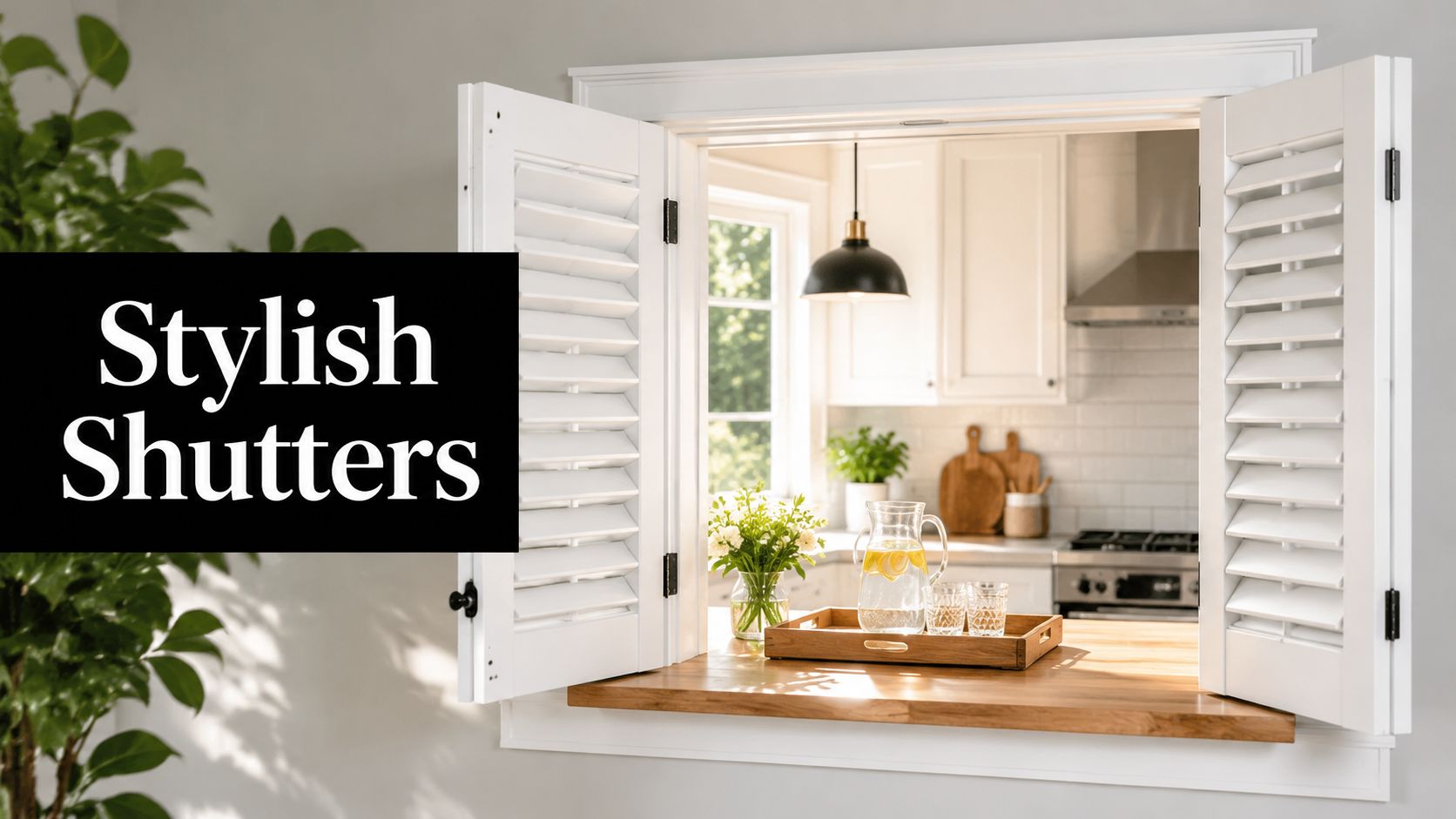 Stylish Shutters for Kitchen Pass Through: Your Ultimate