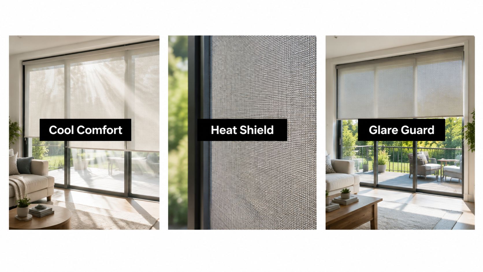Solar Shades for Patio Doors That Cut Glare and Heat