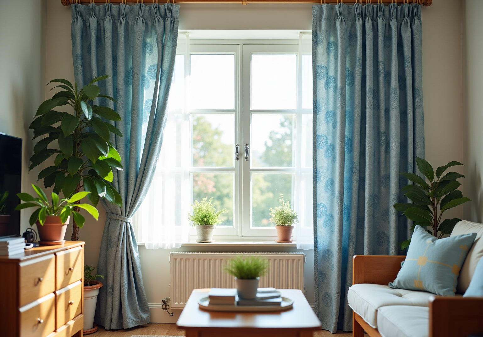 5 Steps to Choose Blue Floral Curtains for Living Room