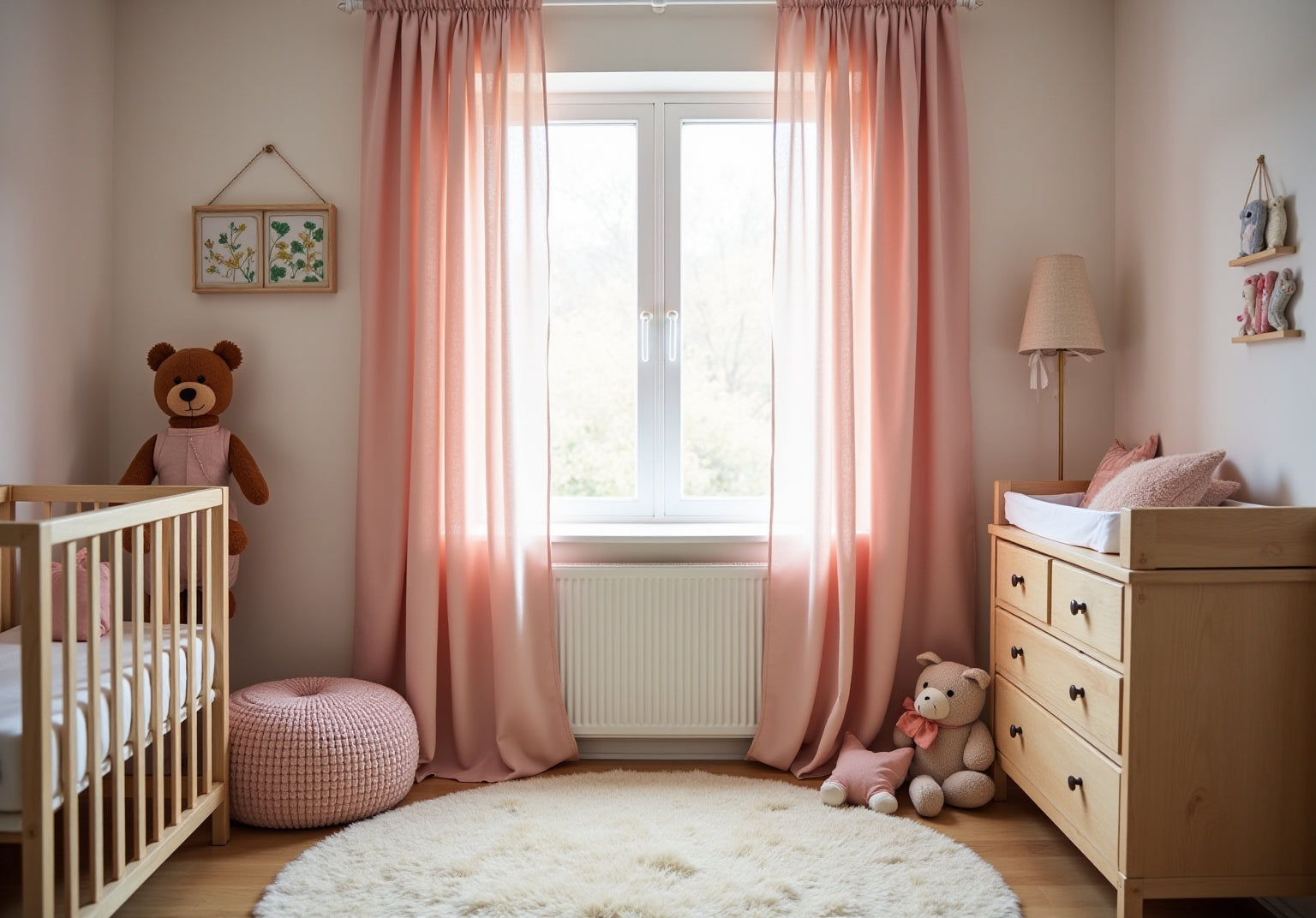 Transform Your Space with Blush Pink Nursery Curtains
