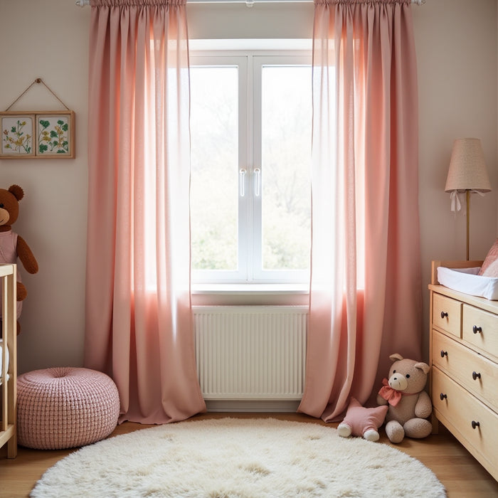 Transform Your Space with Blush Pink Nursery Curtains