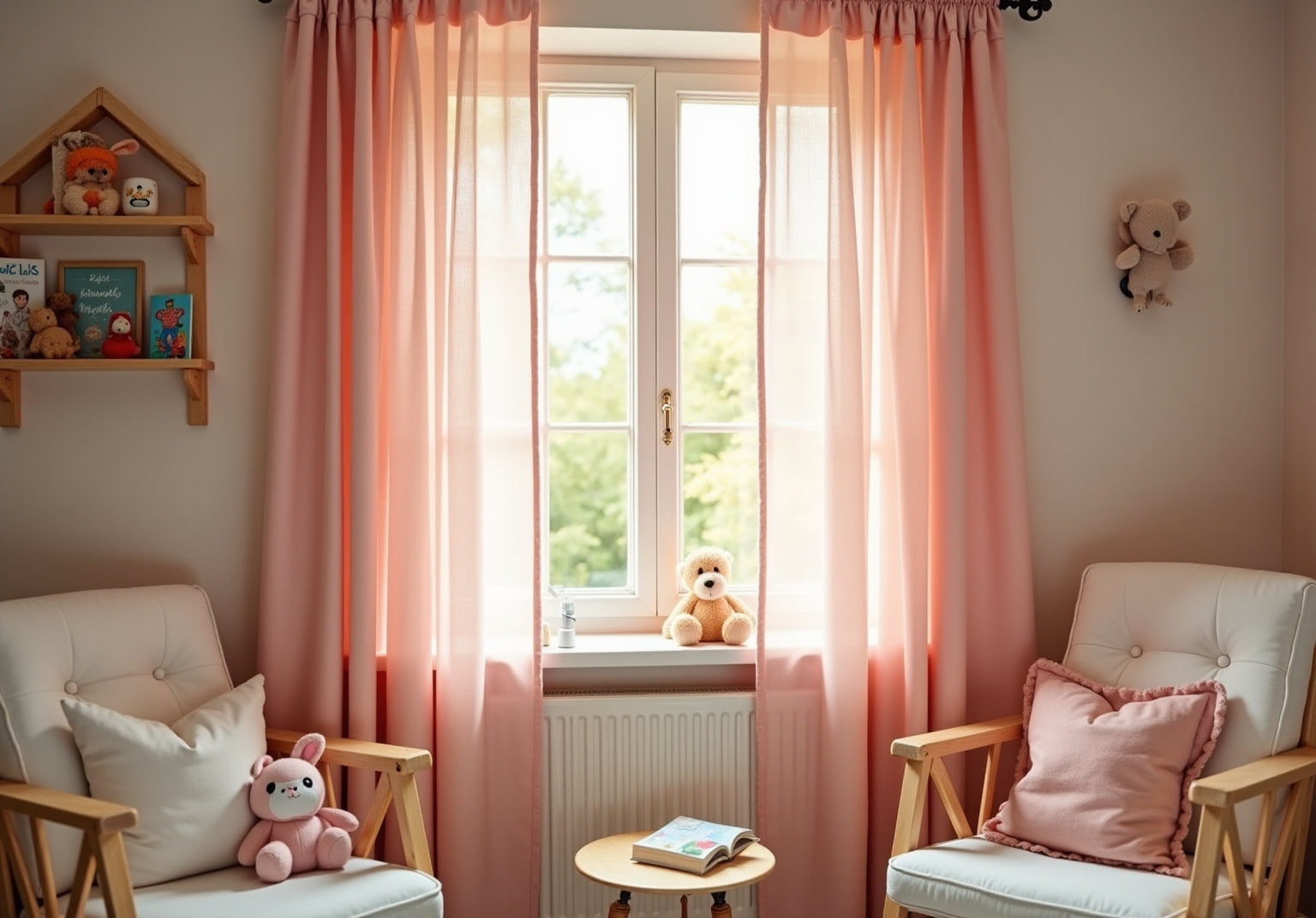 Transform Your Space with Light Pink Nursery Curtains