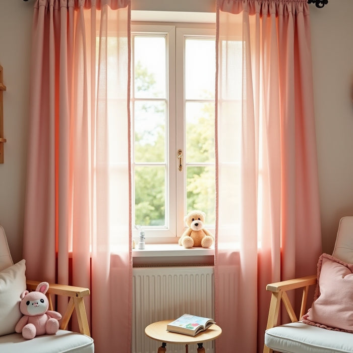 Transform Your Space with Light Pink Nursery Curtains